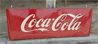 Coca Cola Cooler Panel Framed As Sign 
Good