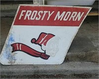 Vintage Tin Frosty Morn Sign