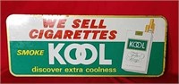 1965 Look Cigarette Tin Painted Sign 
Sign In