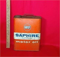 Two Gallon Gulf Saphire Supreme Oil Can