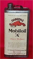 Mobil Oil "a" One Gallon Can