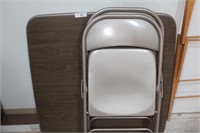 Samsonite folding card table and chairs