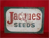 Single Sided Tin Painted Jacques Seed Sign
Some