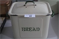 Enamel ware bread bin