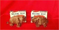 Pair Of 1950s Wind Up Walking Bears
Two Original