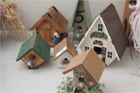 (6) decorative birdhouses