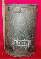 Vintage Metal Flour Can