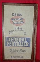 Framed Federal Fertilizer Sack