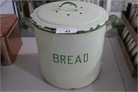 Enamel ware bread bin