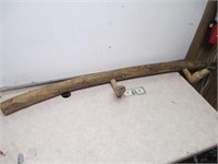 Wood Deer Gun Rack - 56" Length