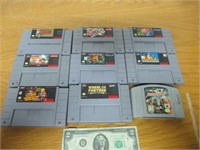 Lot of Super Nintendo Games & WCW NWO