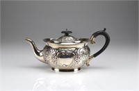 English silver teapot