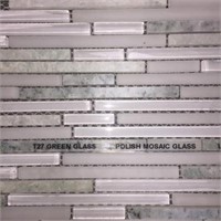 427 Sqft Of Mosaic Glass Tile, Retail:$807.03