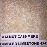 300 Sqft Of 4x4 Limestone Tile, Retail:$567.000