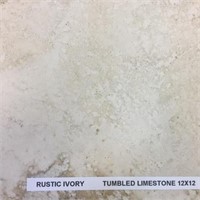248 Sqft Of 12x12 Limestone Tile, Retail:$468.72
