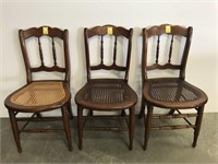 Three matching chairs