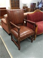 Smith Wood open arm chair