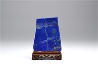 Natural slab of lapis lazuli