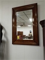 Oak wall mirror