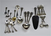 Lot of assorted silver flatware