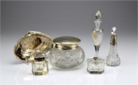 Lot of assorted glass and silver