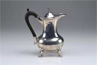English silver hot water pot