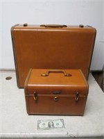 2 Pc Vintage Samsonite Hardshell Luggage Set