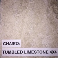 420 Sqft Of 4x4 Limestone Tile, Retail:$793.80