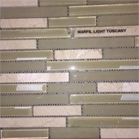 451 Sqft Of Mosaic Glass Tile, Retail:$852.39