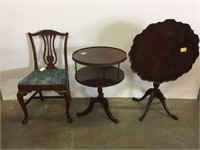 Two tables and chairs