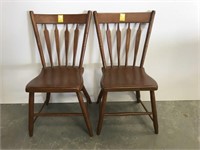 Two arrow  back chairs