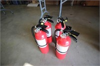 4 New fire extinquishers