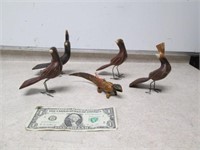 Carved Wooden Animal Lot