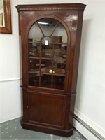 Mahogany corner cabinet