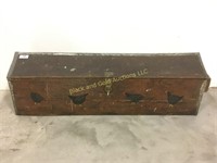 Rustic wooden storage box