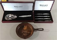 Wallace silverware and Wagner frying pan