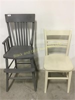 High chair and Childs chair