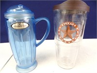 Starbucks & Texas Insulated Cups w/ Lids