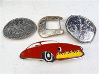 Assorted Belt Buckles - Some Silverplate