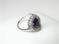 925 Silver Ring with Sapphire