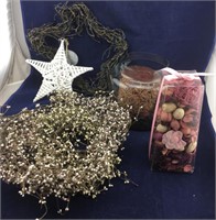 Wreaths and Potpourri and Candle