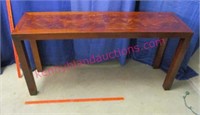 vintage hekman sofa table (4.5ft wide)