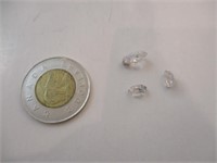 3 diamants brut 4 carat total