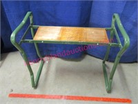 small metal folding garden seat (for working)
