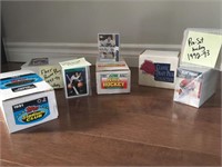 Lot de 6 séries de cartes de hockey