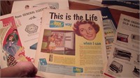 Lot de Publicités des années 1940-50 sur papier