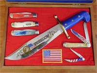 Case Patriotic Set, (1) Bowie Knife
