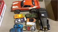 Google 10 model toy cars including a corgi