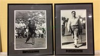 Two enlarged 10x8  original golf photos, Jack