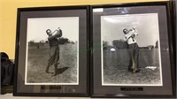 Two  enlarged 14x11 real golf glossy photos,